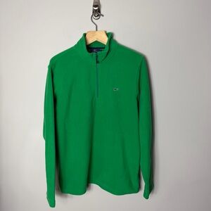 Vineyard Vines Men’s Ultralight Super Soft Fleece Quarter Zip Pullover Green m